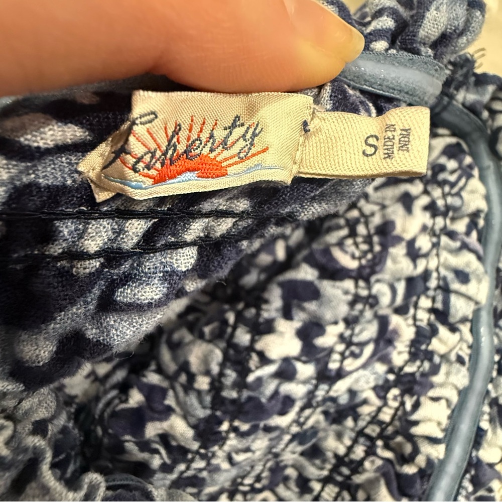 Faherty Margarita Linen Strapless Maxi Dress - Picture 4 of 11